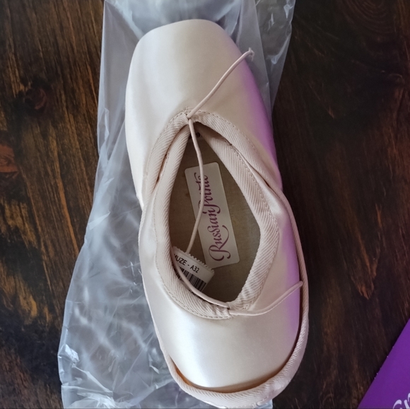 Russian Pointe Muse Md38w3v2FM Pink Ballet Shoes NIB - Picture 5 of 5